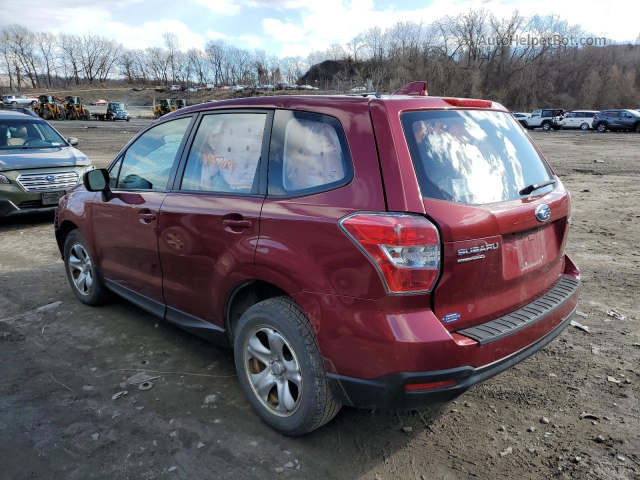 2016 Subaru Forester 2.5i Red vin: JF2SJAAC5GH421973