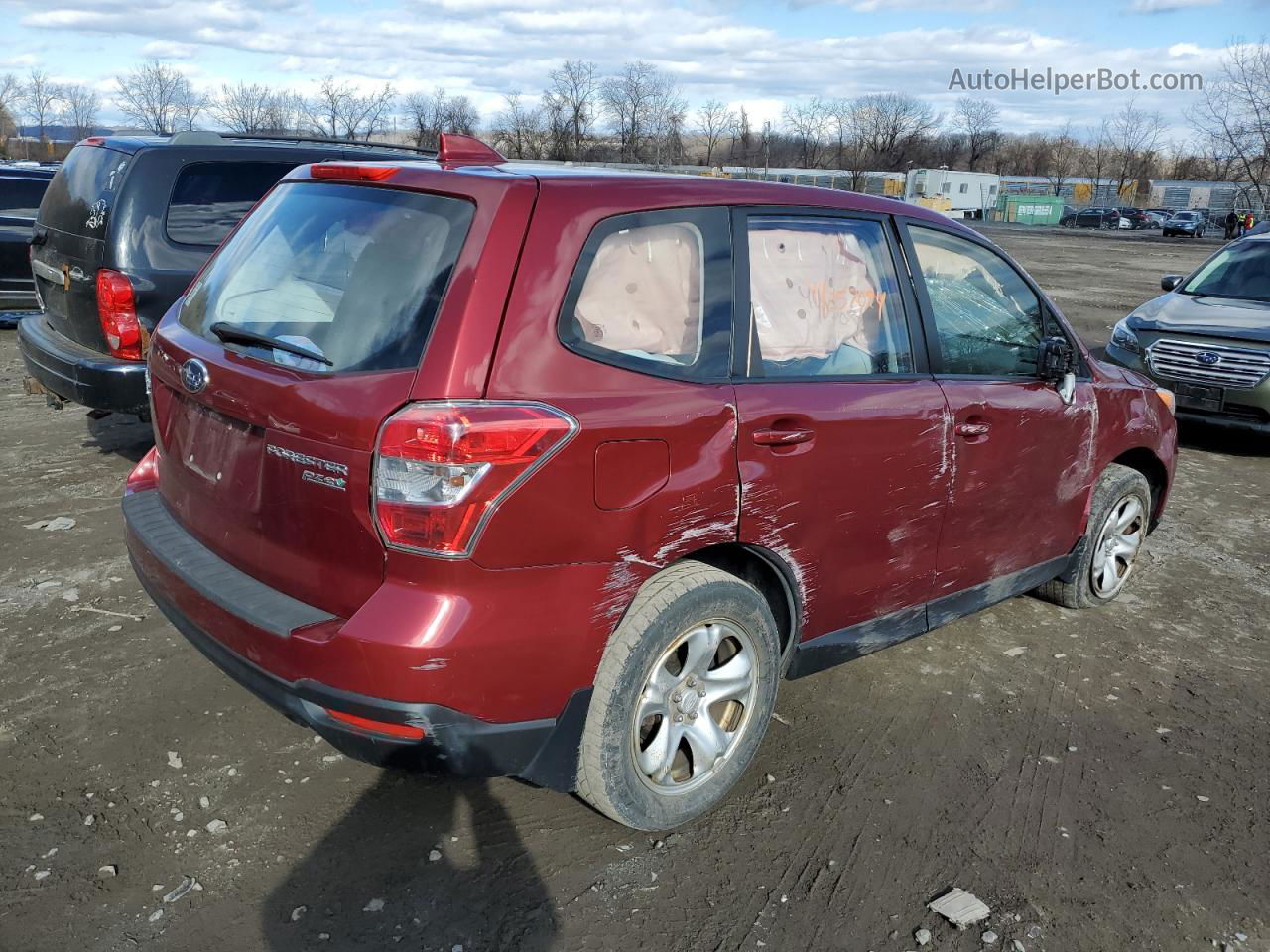 2016 Subaru Forester 2.5i Red vin: JF2SJAAC5GH421973