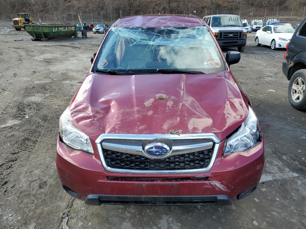 2016 Subaru Forester 2.5i Red vin: JF2SJAAC5GH421973