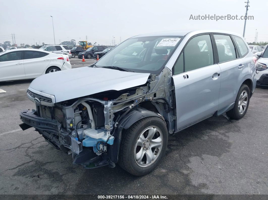 2017 Subaru Forester 2.5i Silver vin: JF2SJAAC5HG515844