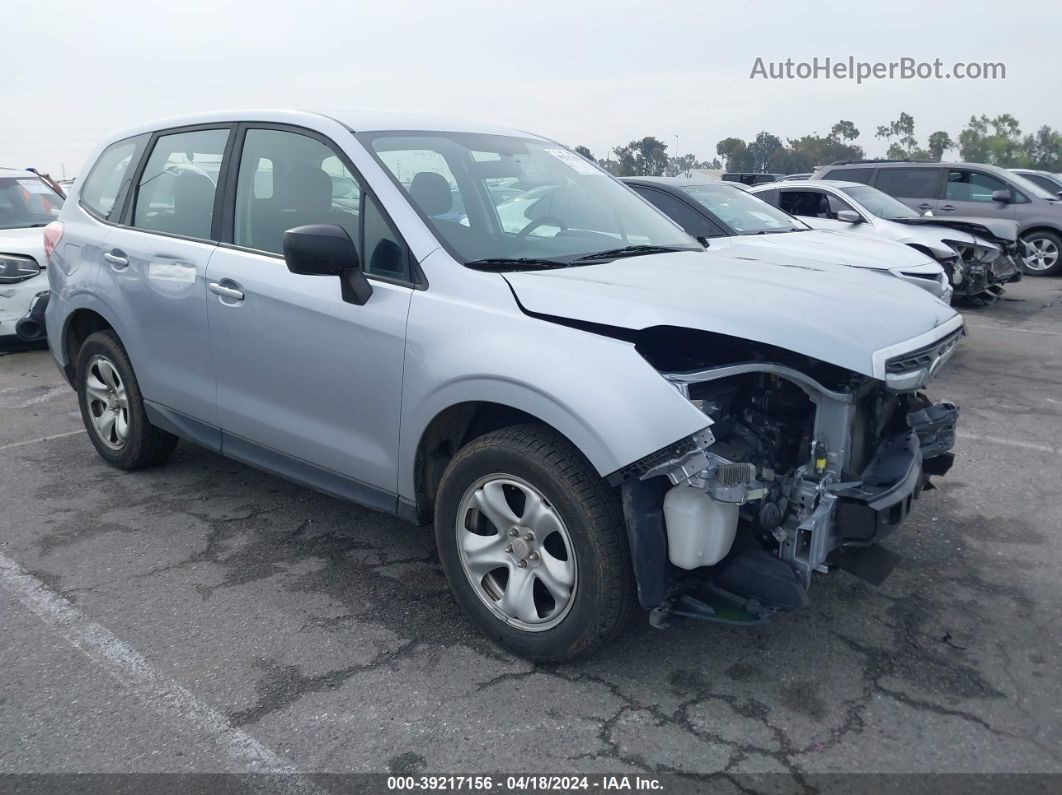 2017 Subaru Forester 2.5i Silver vin: JF2SJAAC5HG515844