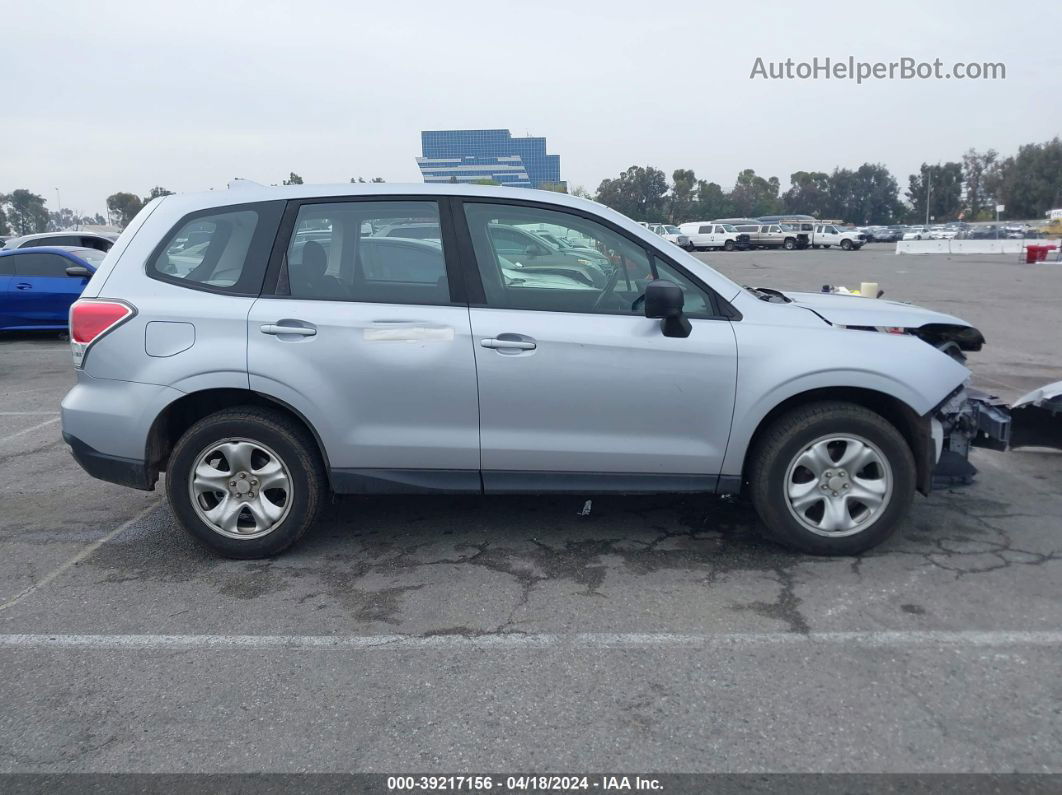 2017 Subaru Forester 2.5i Silver vin: JF2SJAAC5HG515844