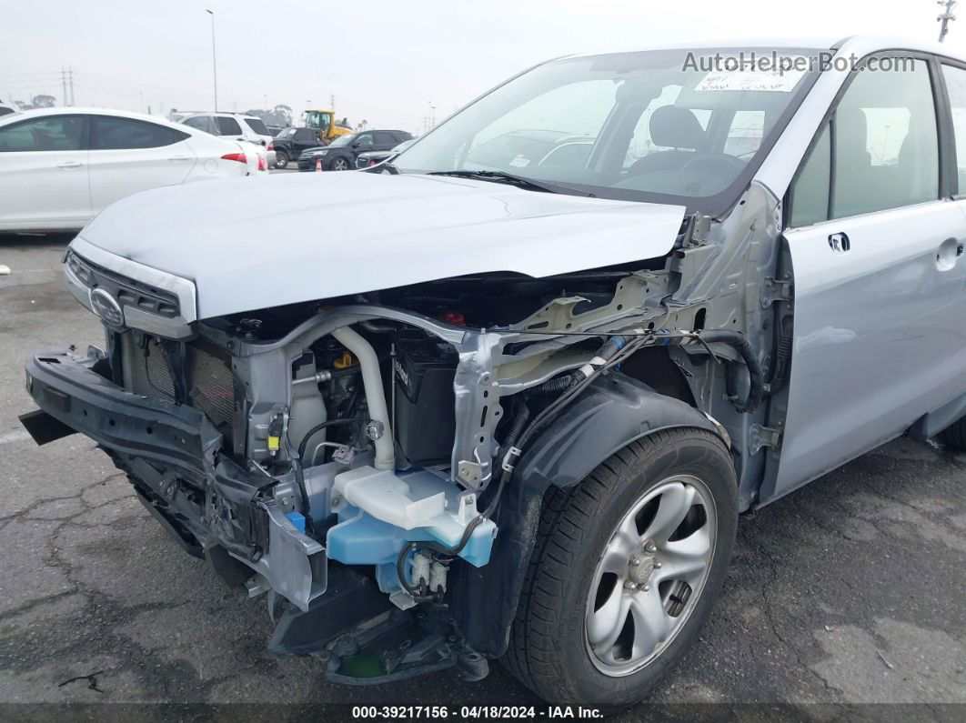 2017 Subaru Forester 2.5i Silver vin: JF2SJAAC5HG515844