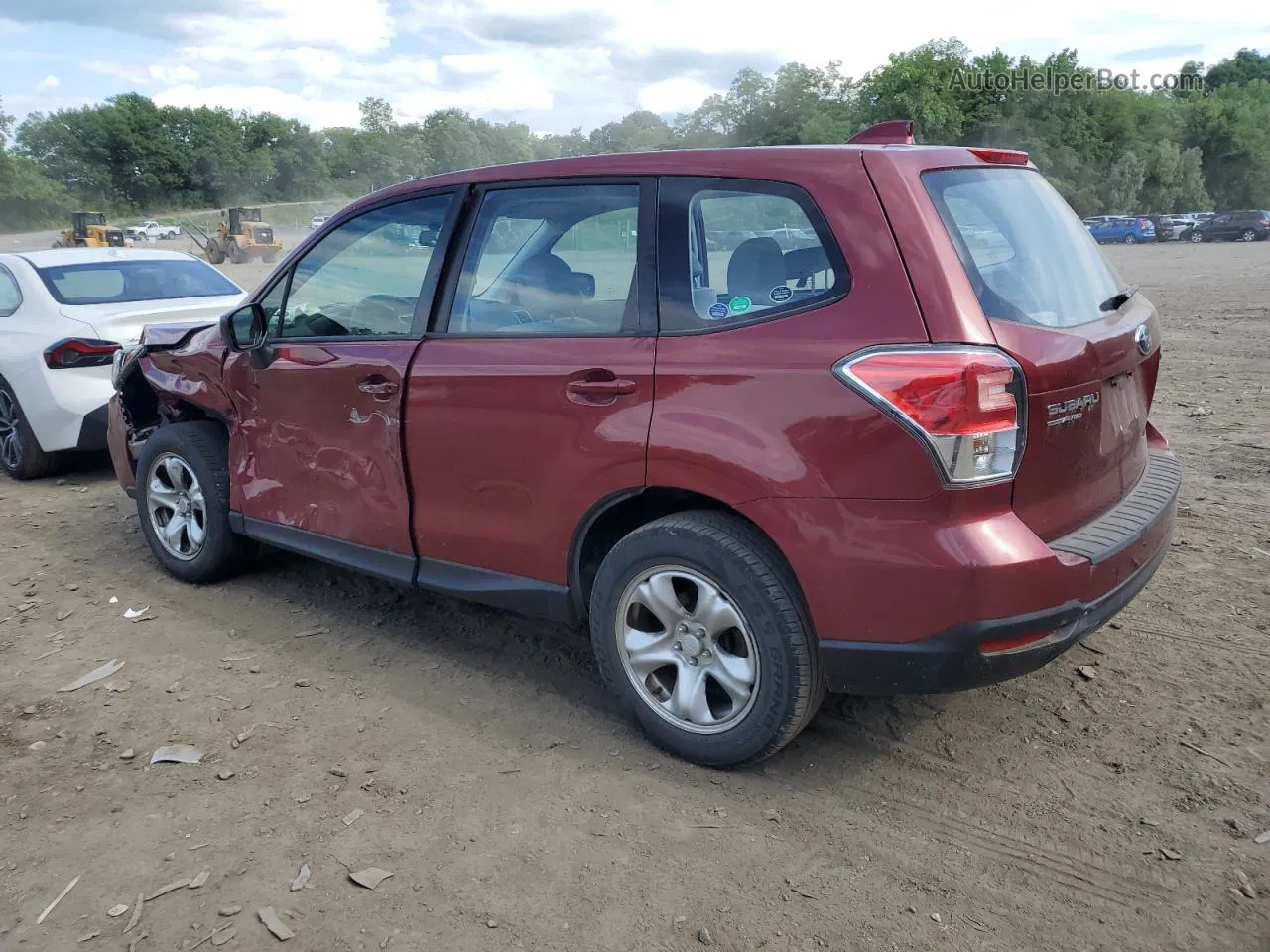 2017 Subaru Forester 2.5i Red vin: JF2SJAAC7HH413231