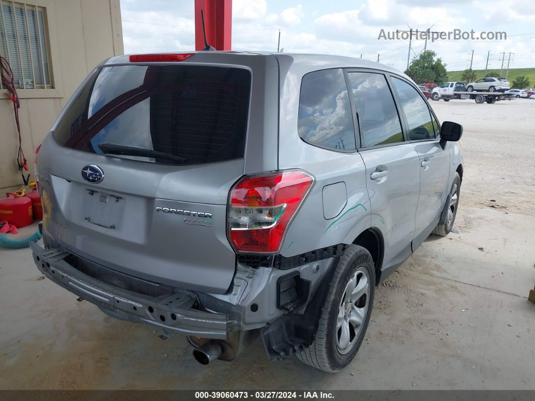 2015 Subaru Forester 2.5i Silver vin: JF2SJAAC8FH816468