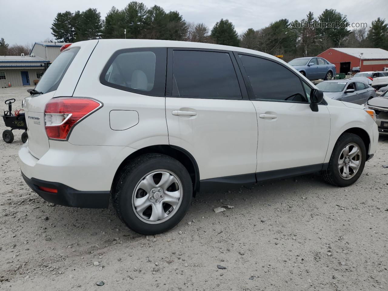 2015 Subaru Forester 2.5i White vin: JF2SJAAC8FH819757