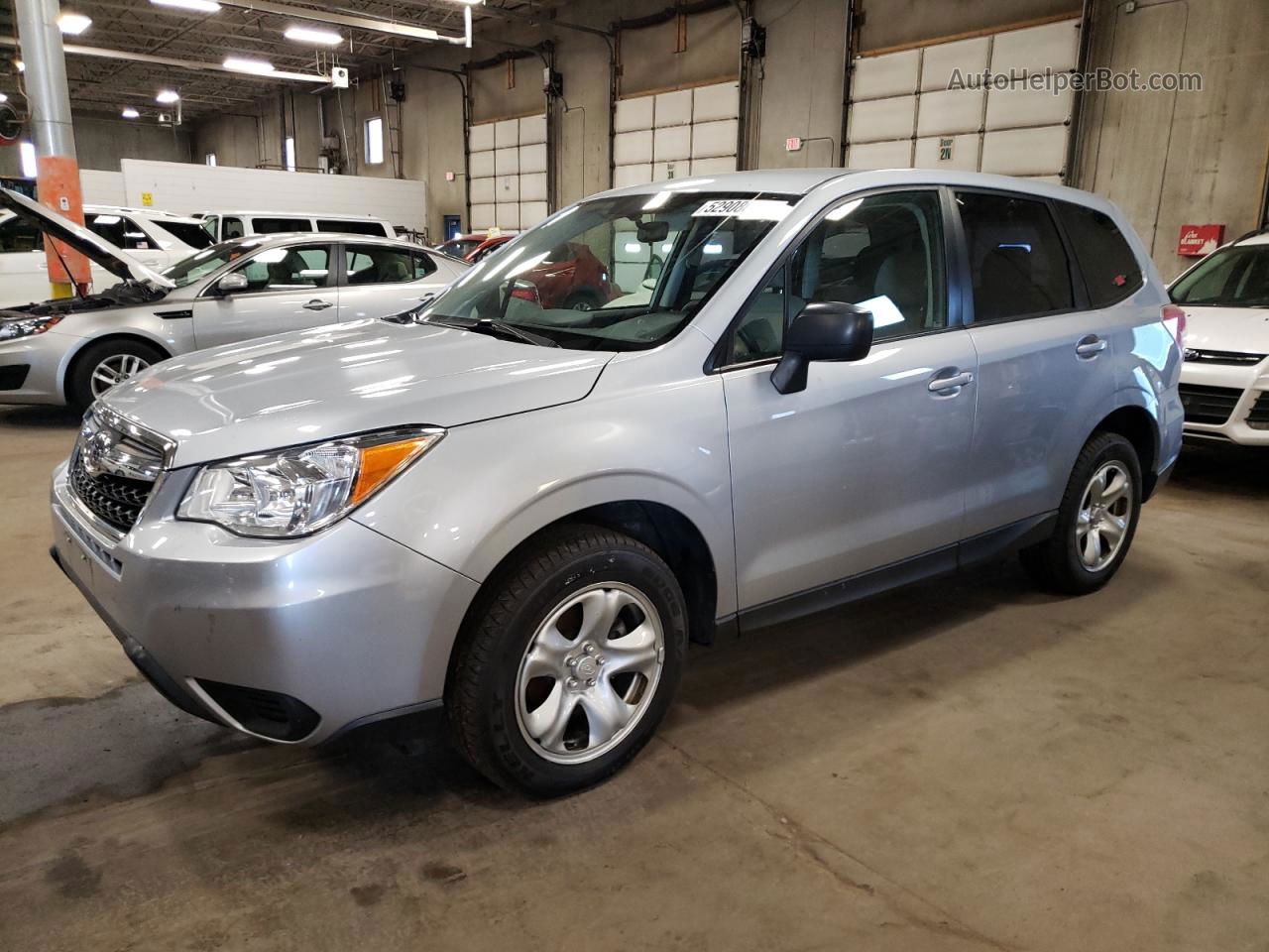 2016 Subaru Forester 2.5i Silver vin: JF2SJAAC8GG540865