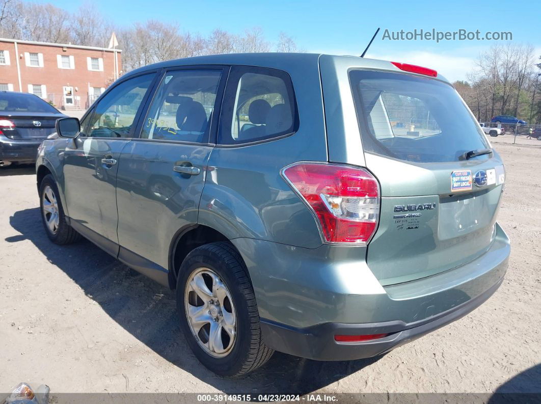 2015 Subaru Forester 2.5i Зеленый vin: JF2SJAAC9FH804071