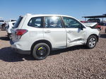 2018 Subaru Forester 2.5i White vin: JF2SJAAC9JH452652