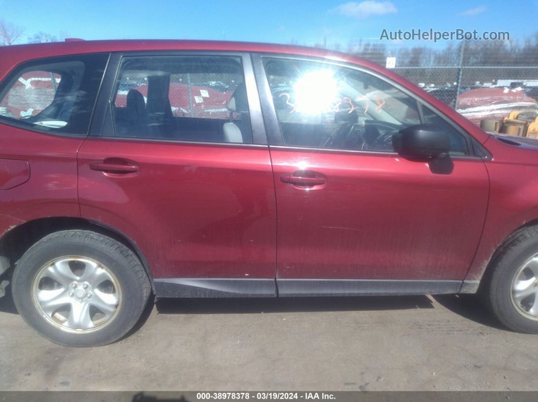 2016 Subaru Forester 2.5i Red vin: jf2sjaacxgg492334