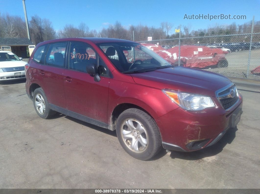 2016 Subaru Forester 2.5i Red vin: jf2sjaacxgg492334
