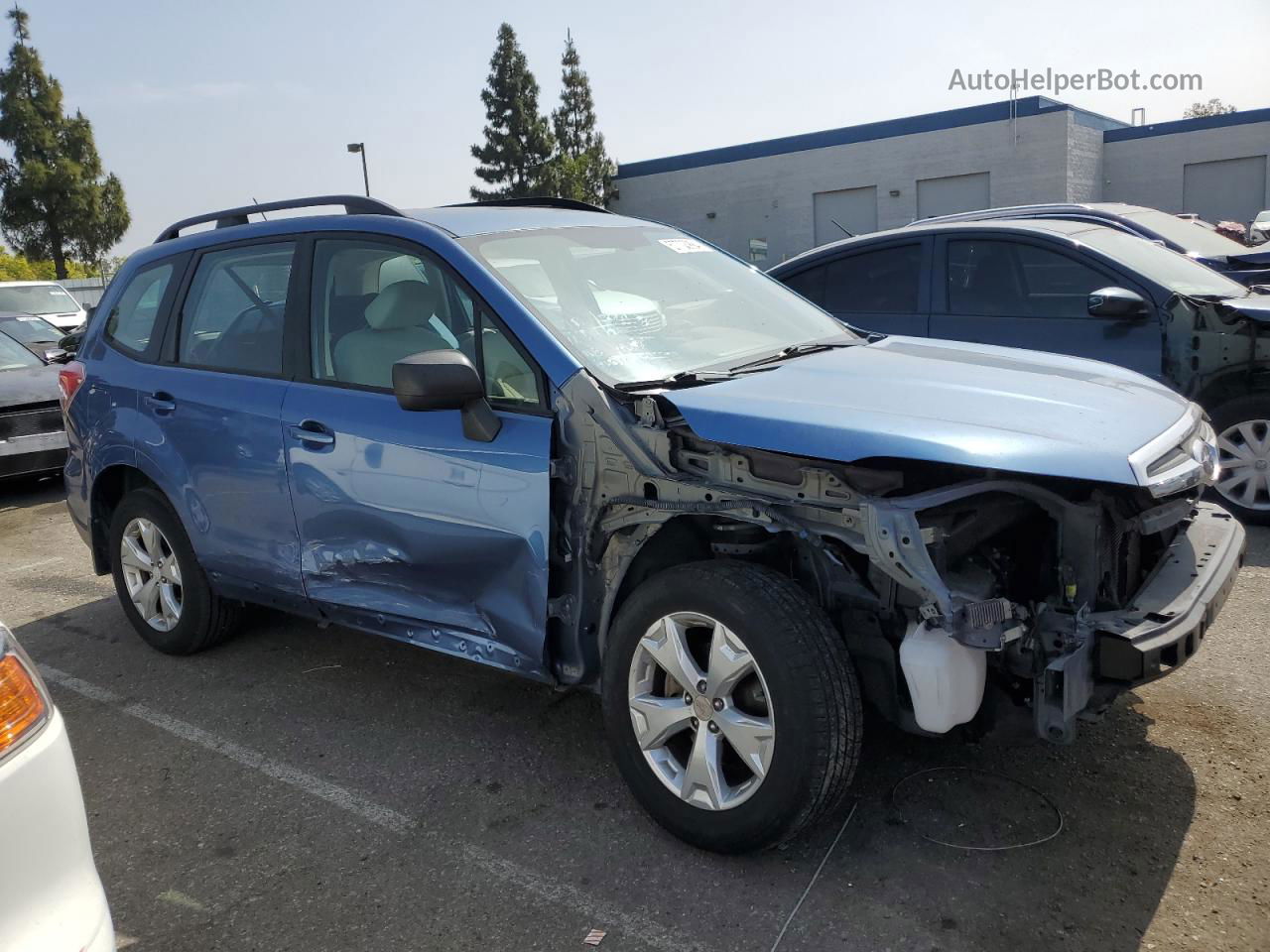 2015 Subaru Forester 2.5i Blue vin: JF2SJABC0FH586231