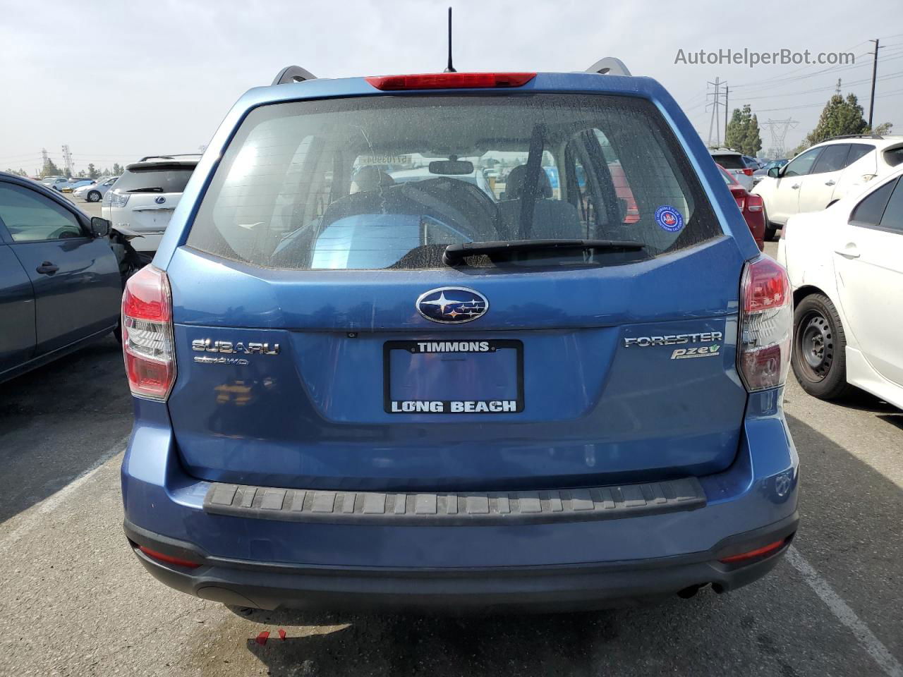 2015 Subaru Forester 2.5i Blue vin: JF2SJABC0FH586231