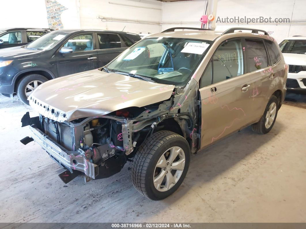 2016 Subaru Forester 2.5i Beige vin: JF2SJABC0GH471551