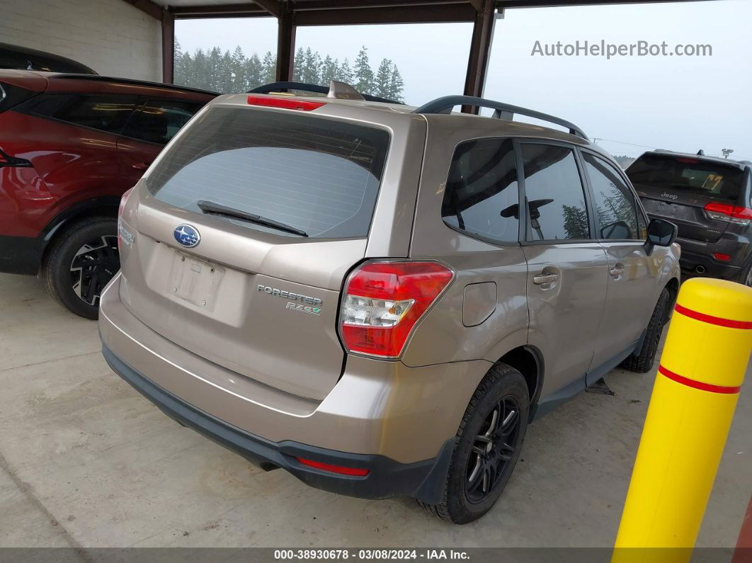 2016 Subaru Forester 2.5i Золотой vin: JF2SJABC0GH521557