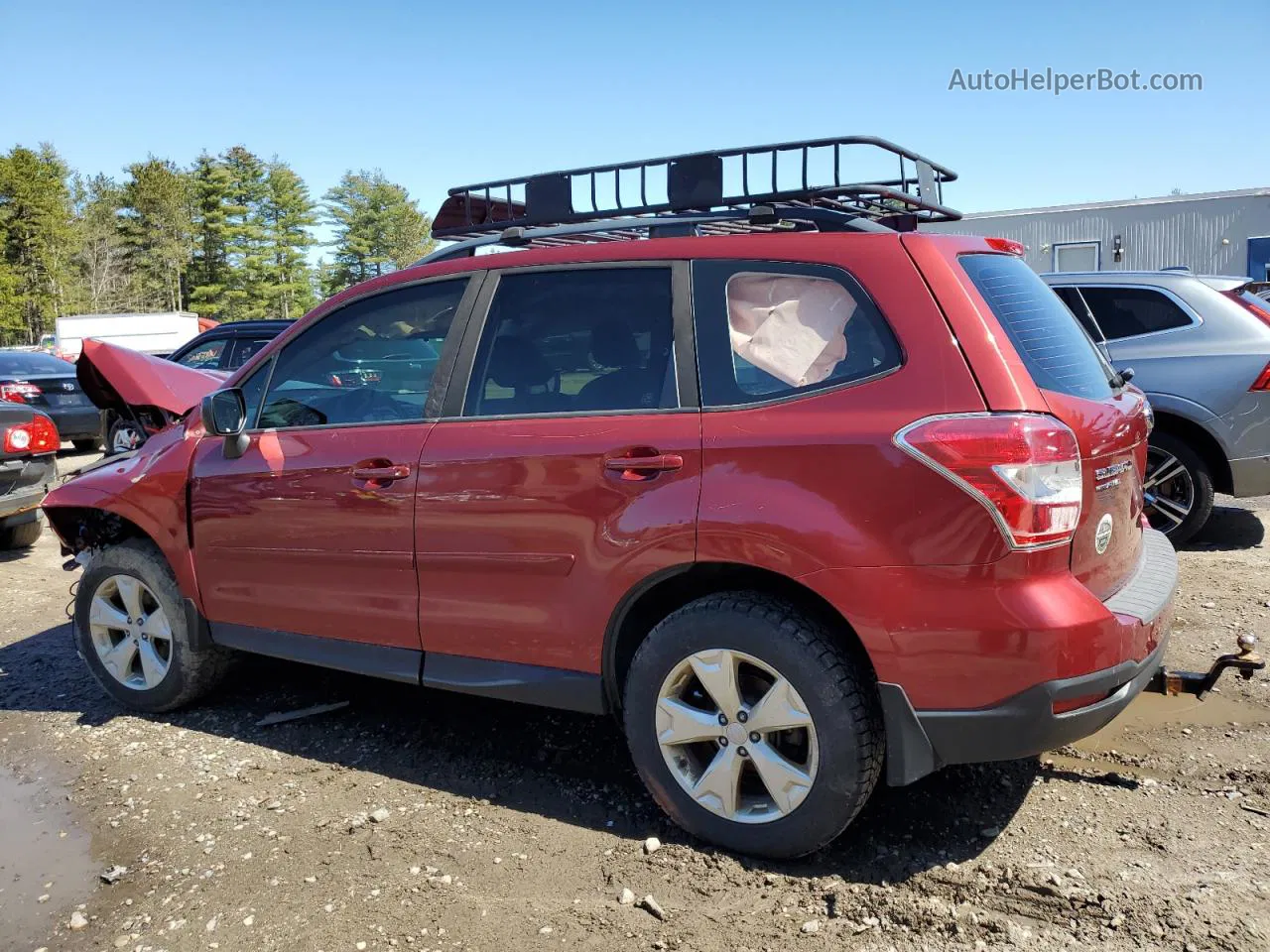 2016 Subaru Forester 2.5i Красный vin: JF2SJABC0GH564053