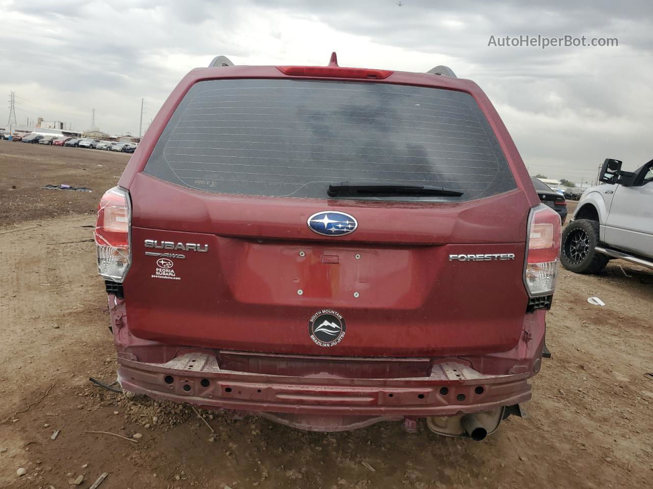 2018 Subaru Forester 2.5i Burgundy vin: JF2SJABC0JH491788