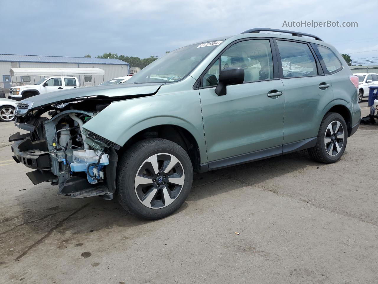 2018 Subaru Forester 2.5i Green vin: JF2SJABC0JH573553