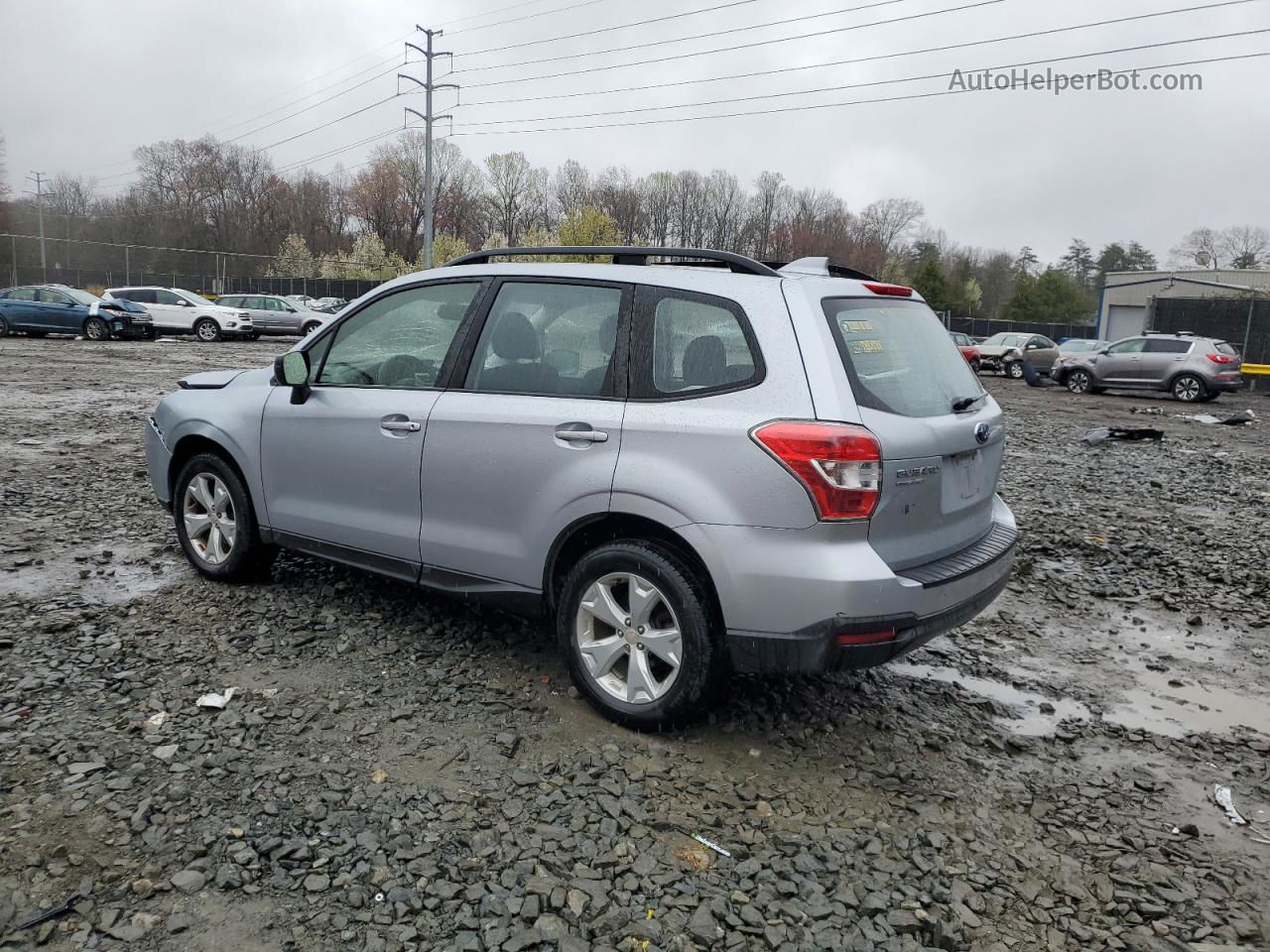 2016 Subaru Forester 2.5i Silver vin: JF2SJABC1GH426974