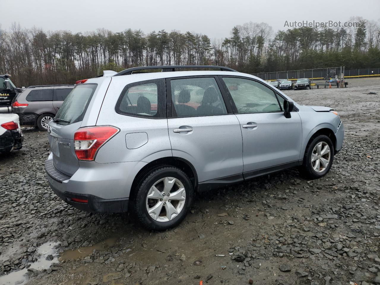 2016 Subaru Forester 2.5i Silver vin: JF2SJABC1GH426974