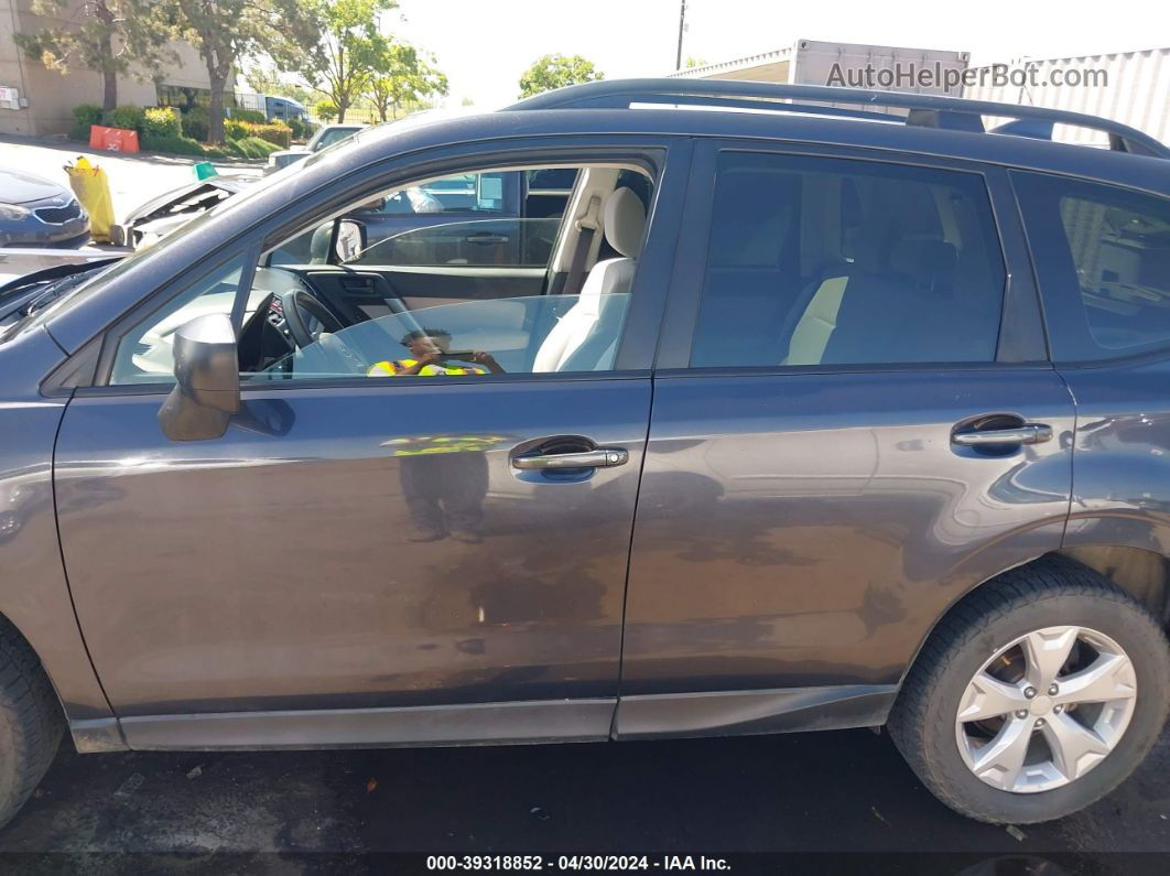 2016 Subaru Forester 2.5i Gray vin: JF2SJABC1GH428983