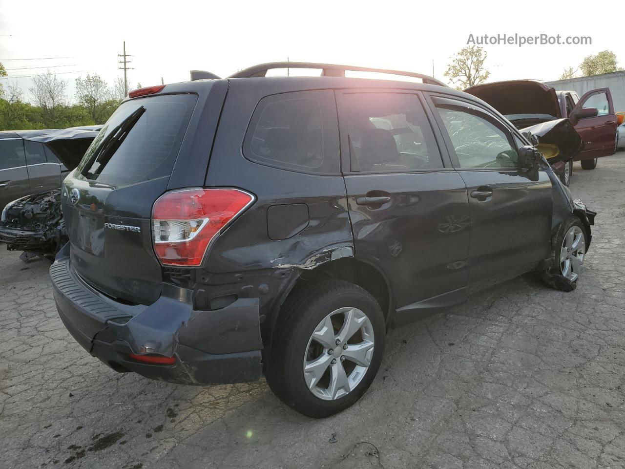 2016 Subaru Forester 2.5i Gray vin: JF2SJABC1GH505917