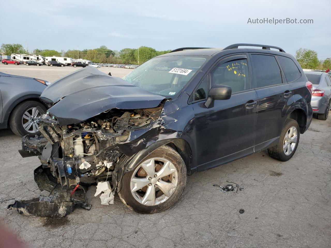 2016 Subaru Forester 2.5i Серый vin: JF2SJABC1GH505917