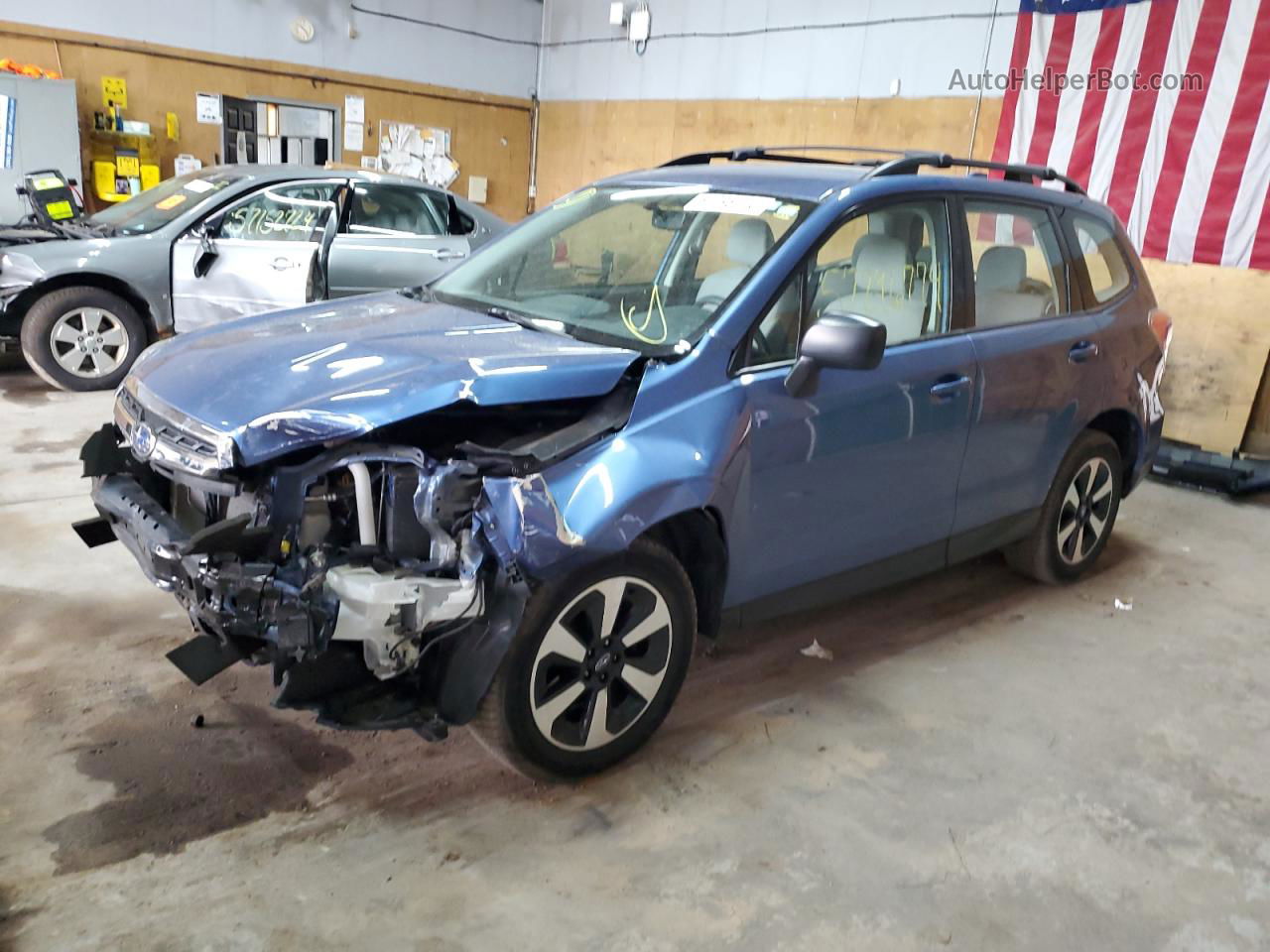 2017 Subaru Forester 2.5i Blue vin: JF2SJABC1HH530544