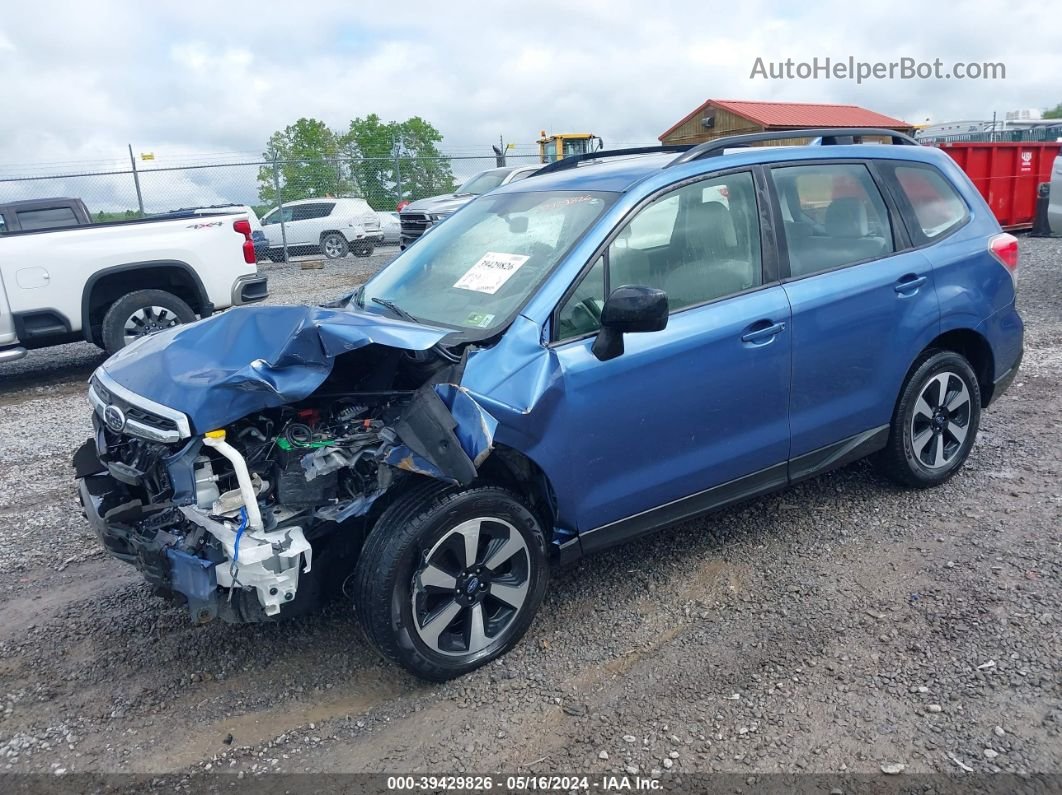 2018 Subaru Forester 2.5i Blue vin: JF2SJABC1JH496434