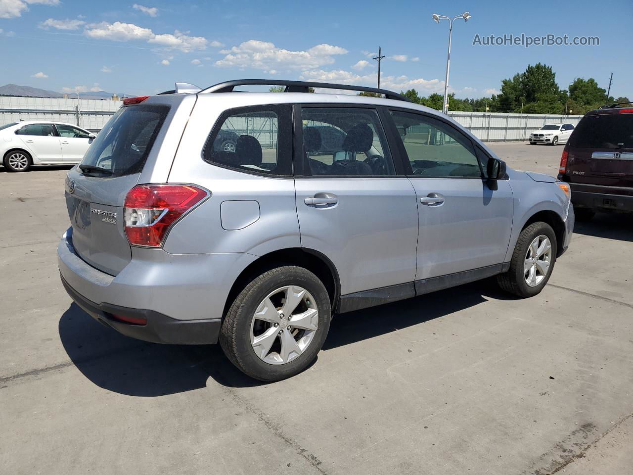 2016 Subaru Forester 2.5i Silver vin: JF2SJABC2GH494135