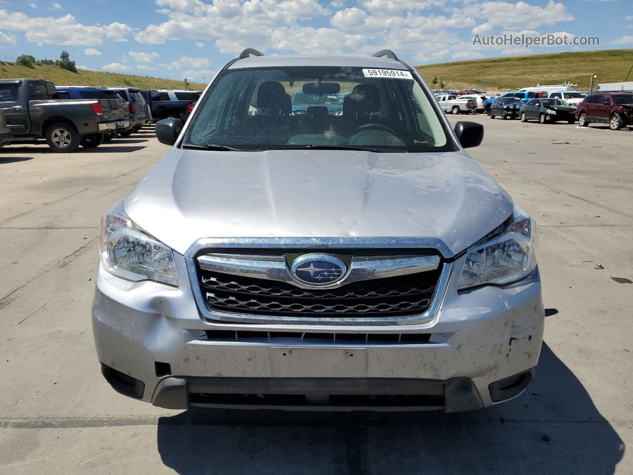 2016 Subaru Forester 2.5i Серебряный vin: JF2SJABC2GH494135