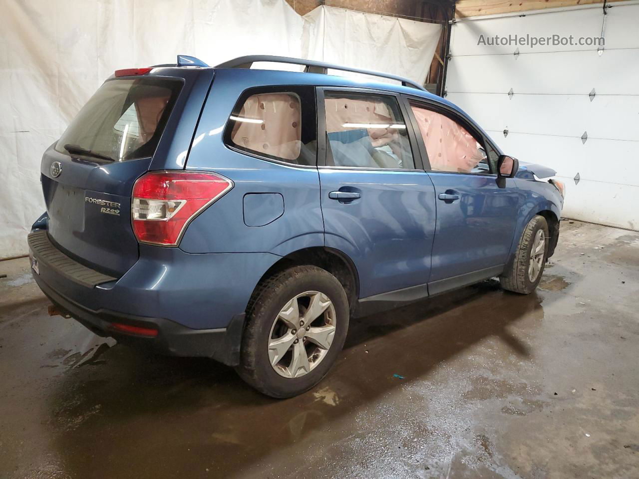 2016 Subaru Forester 2.5i Синий vin: JF2SJABC2GH499075