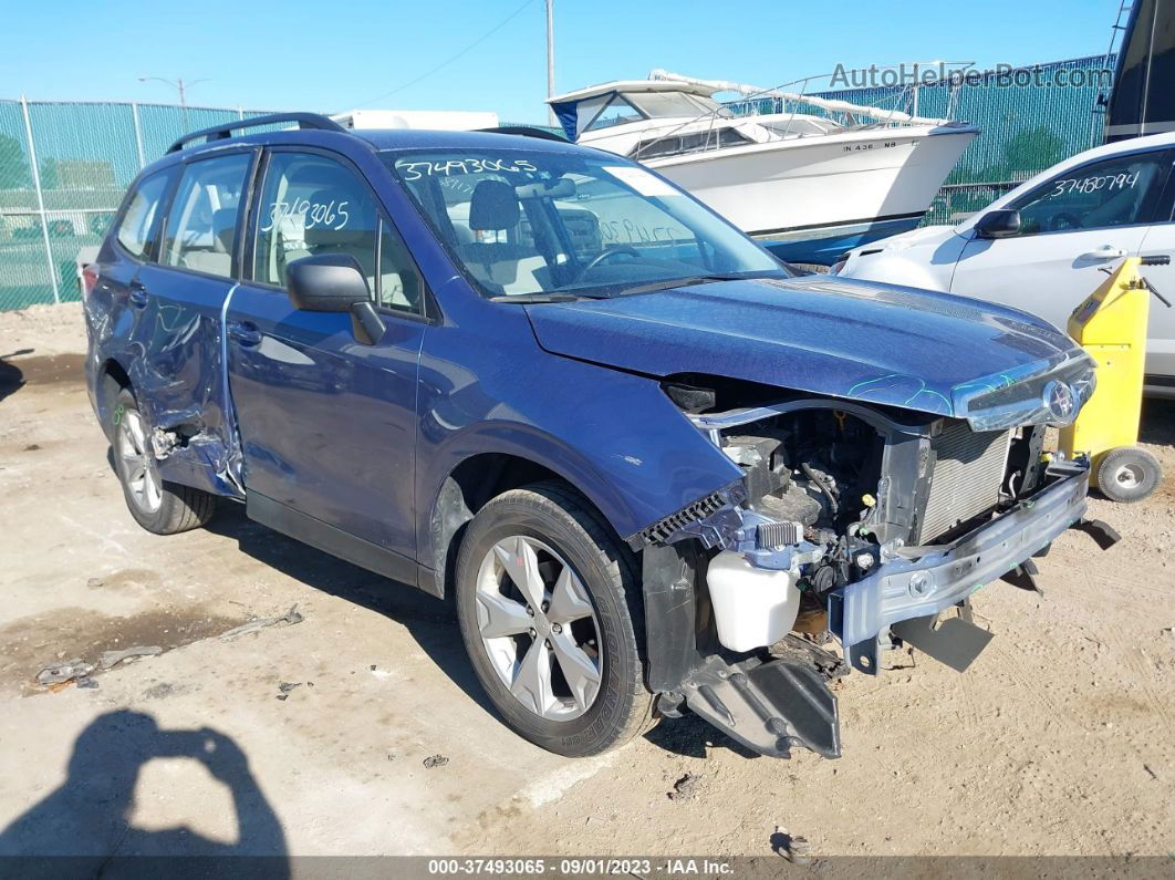 2016 Subaru Forester 2.5i Blue vin: JF2SJABC2GH566712