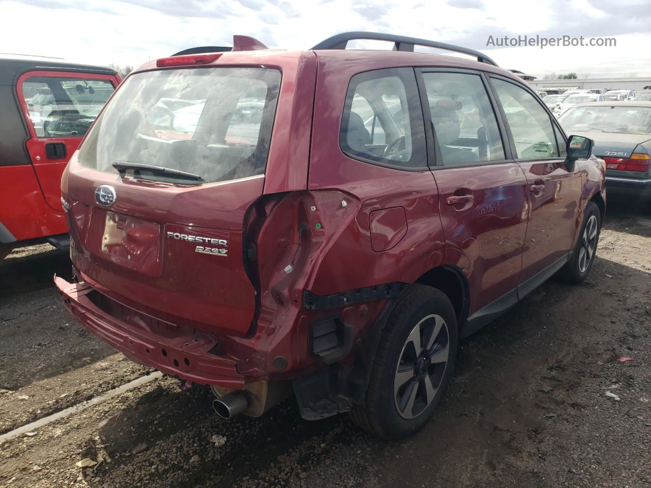 2017 Subaru Forester 2.5i Red vin: JF2SJABC2HH430470