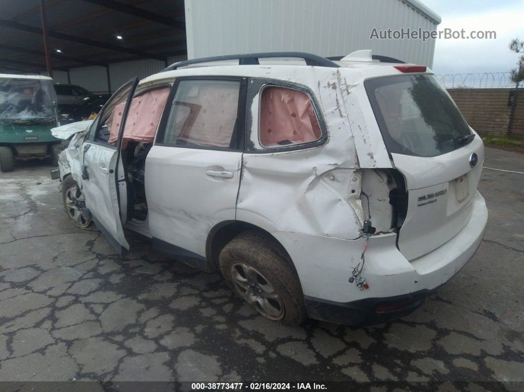 2018 Subaru Forester 2.5i White vin: JF2SJABC2JH459666