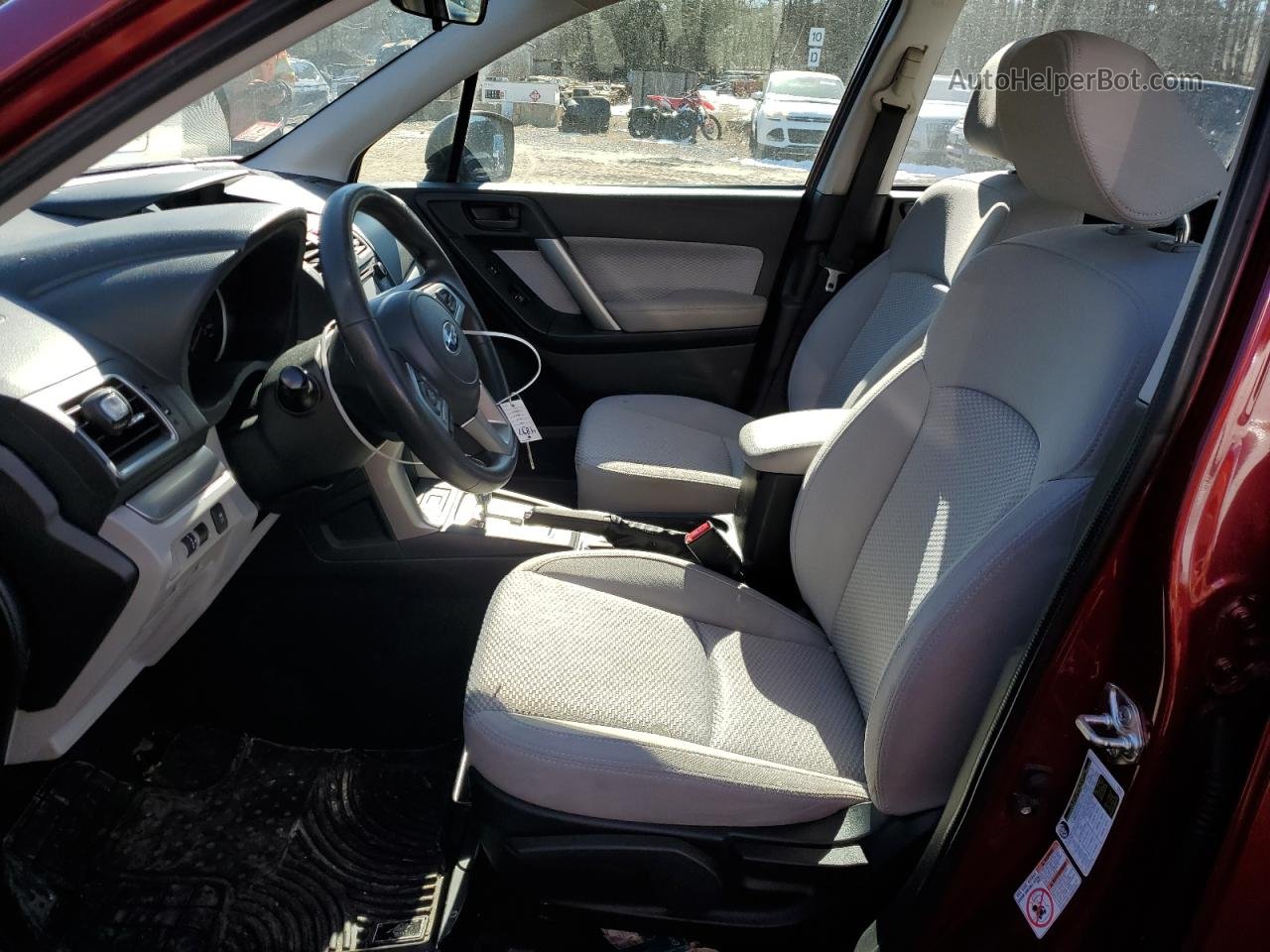 2018 Subaru Forester 2.5i Бордовый vin: JF2SJABC2JH529408