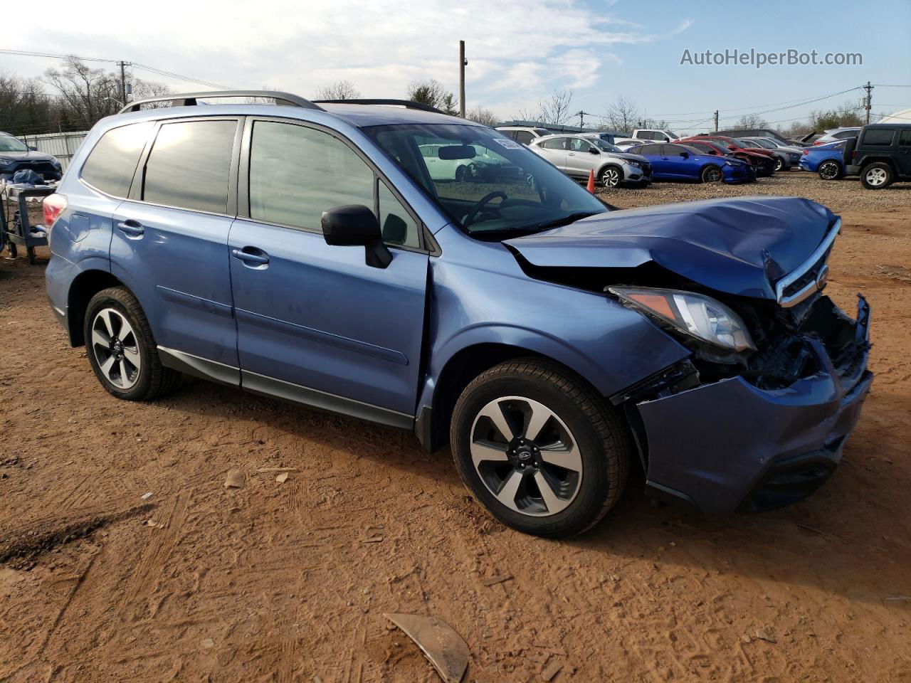 2018 Subaru Forester 2.5i Blue vin: JF2SJABC2JH614832