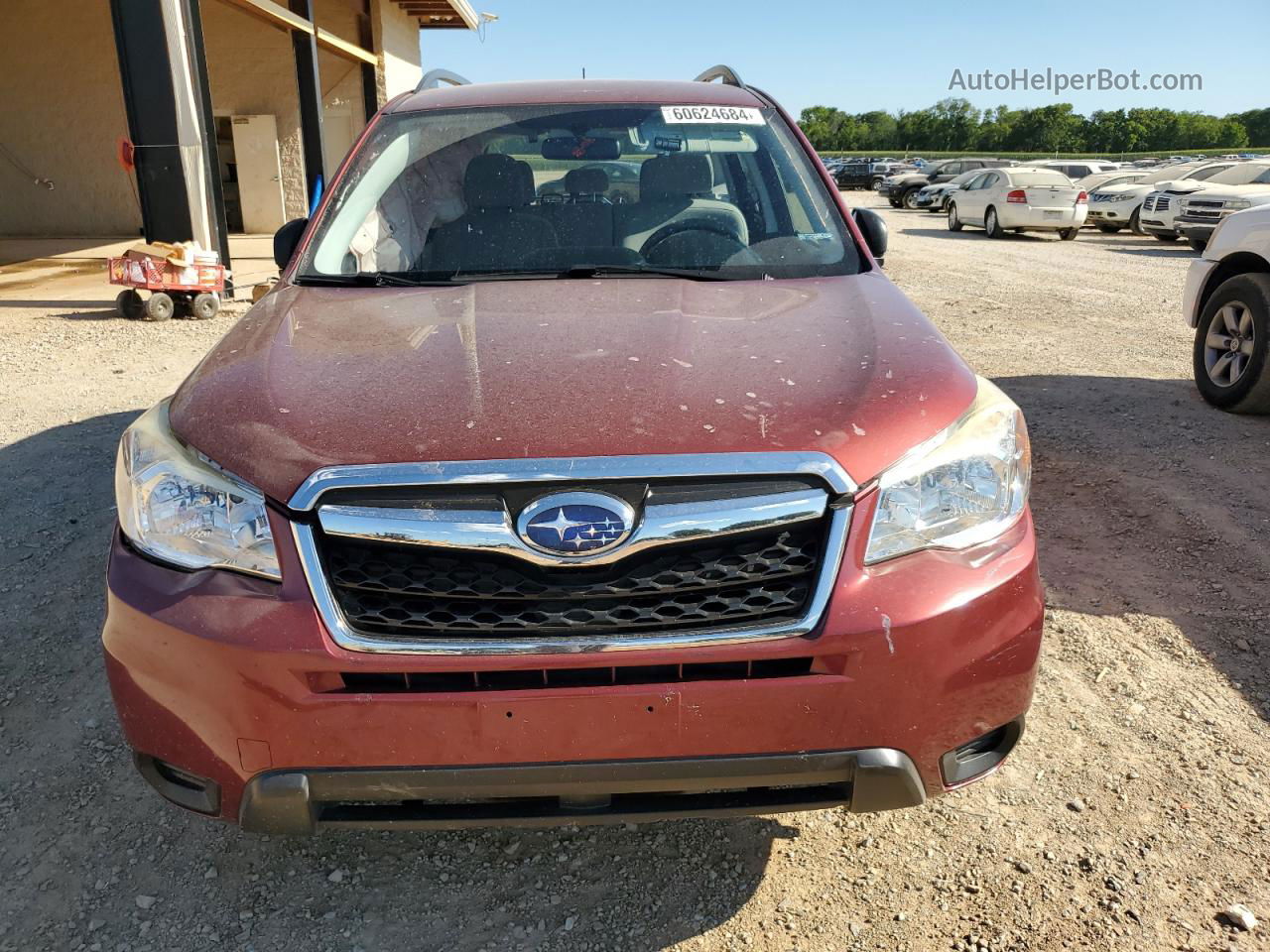 2015 Subaru Forester 2.5i Red vin: JF2SJABC3FH800869