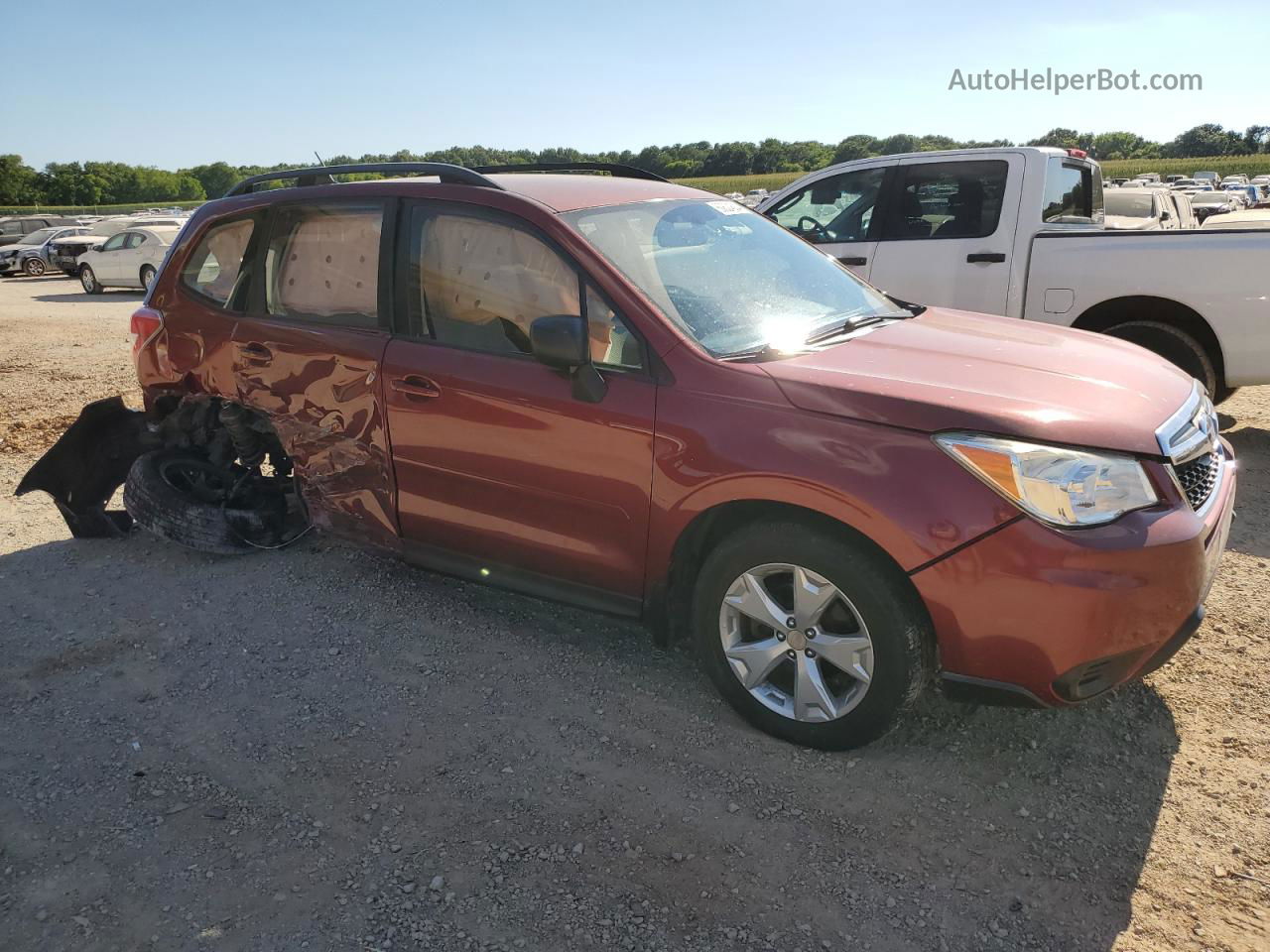 2015 Subaru Forester 2.5i Red vin: JF2SJABC3FH800869