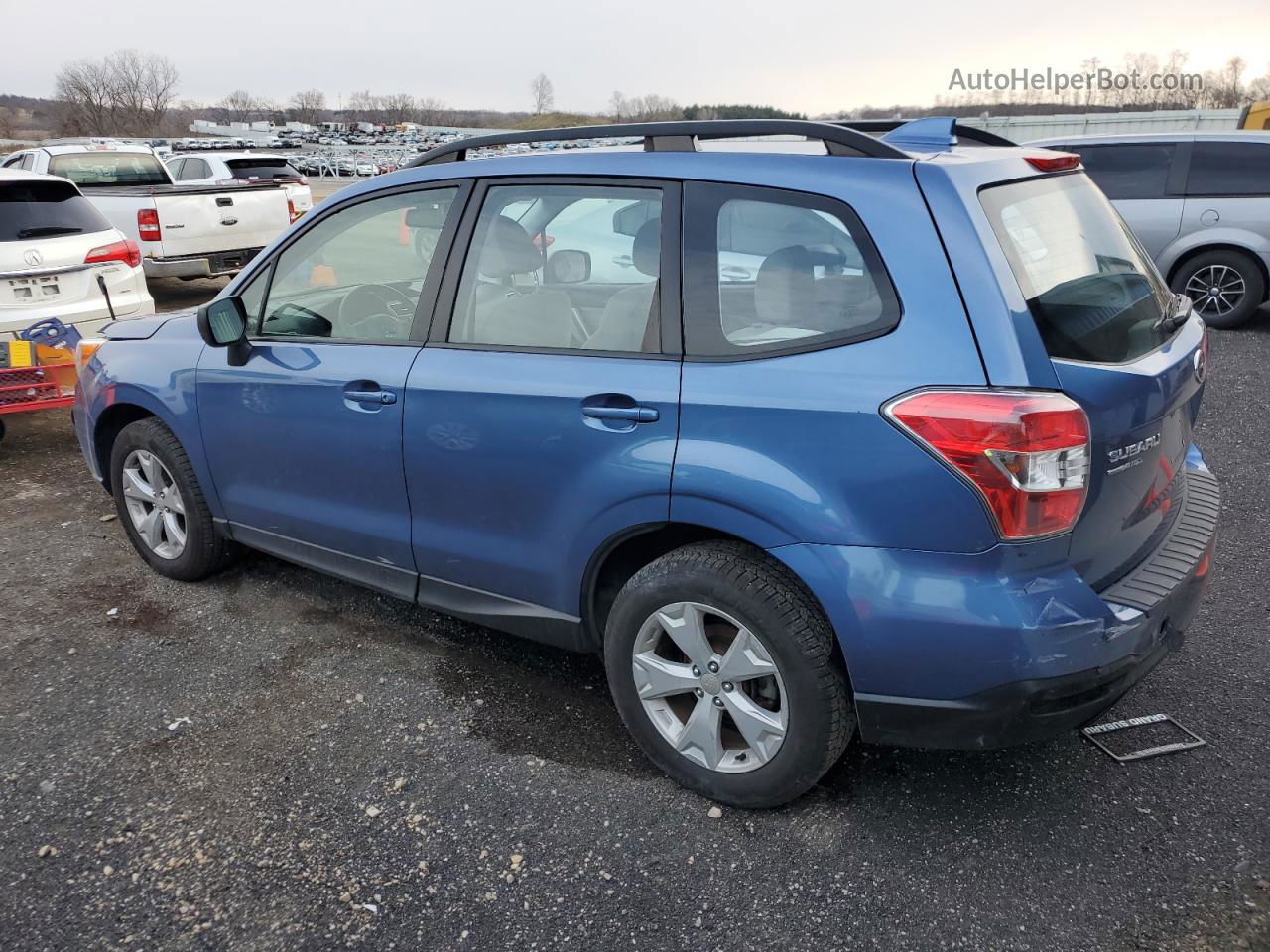 2016 Subaru Forester 2.5i Blue vin: JF2SJABC3GH458020