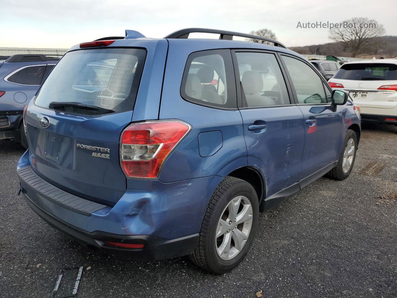 2016 Subaru Forester 2.5i Blue vin: JF2SJABC3GH458020