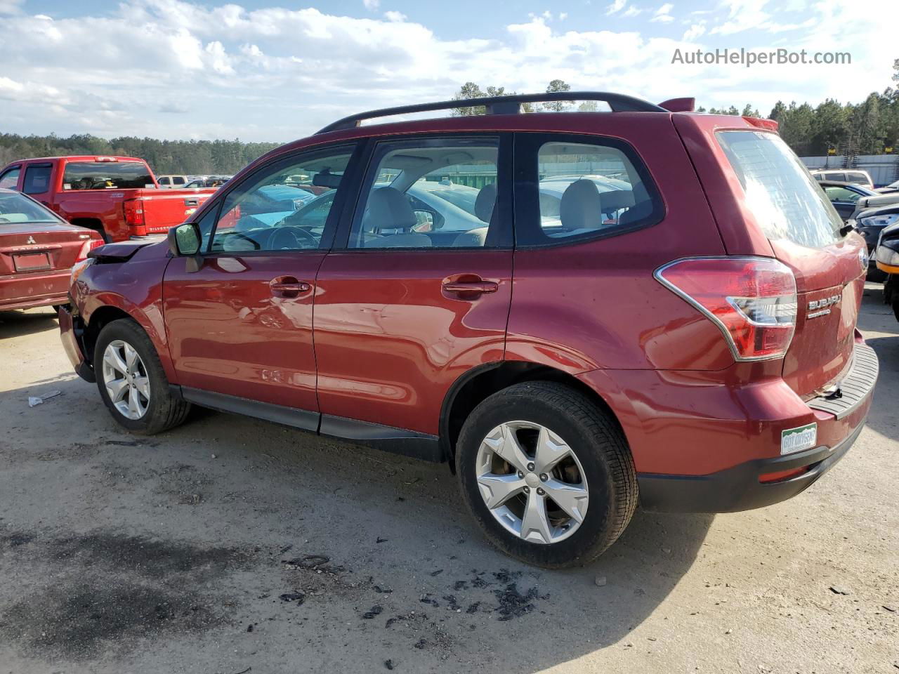 2016 Subaru Forester 2.5i Burgundy vin: JF2SJABC3GH559798