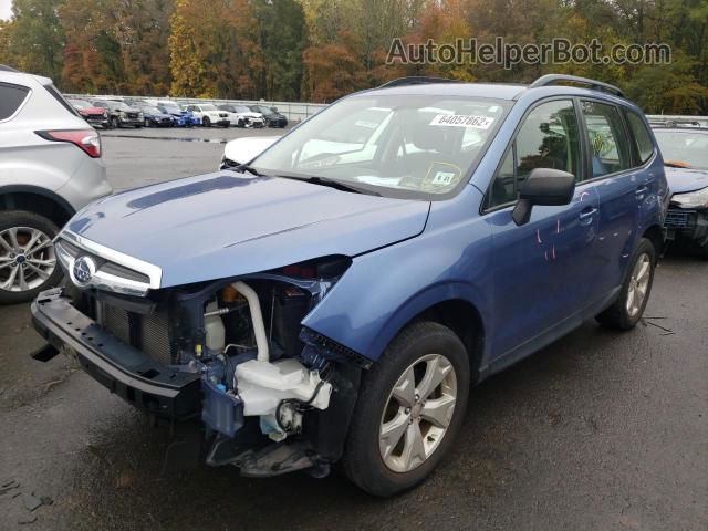 2016 Subaru Forester 2.5i Blue vin: JF2SJABC3GH564256