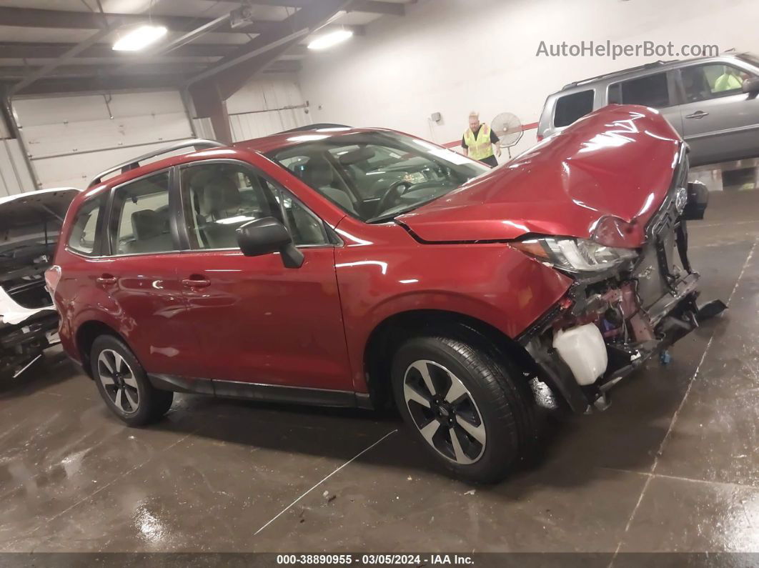 2017 Subaru Forester 2.5i Red vin: JF2SJABC3HH477992