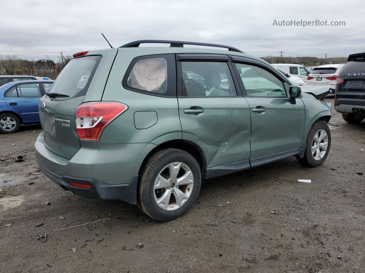 2015 Subaru Forester 2.5i Зеленый vin: JF2SJABC4FH588855