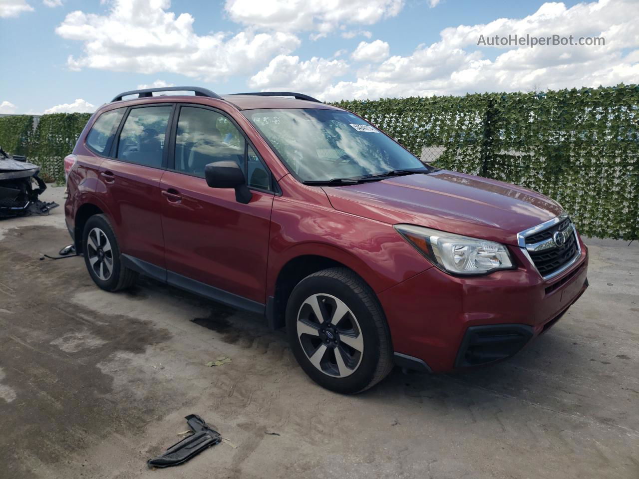 2017 Subaru Forester 2.5i Red vin: JF2SJABC4HH405280