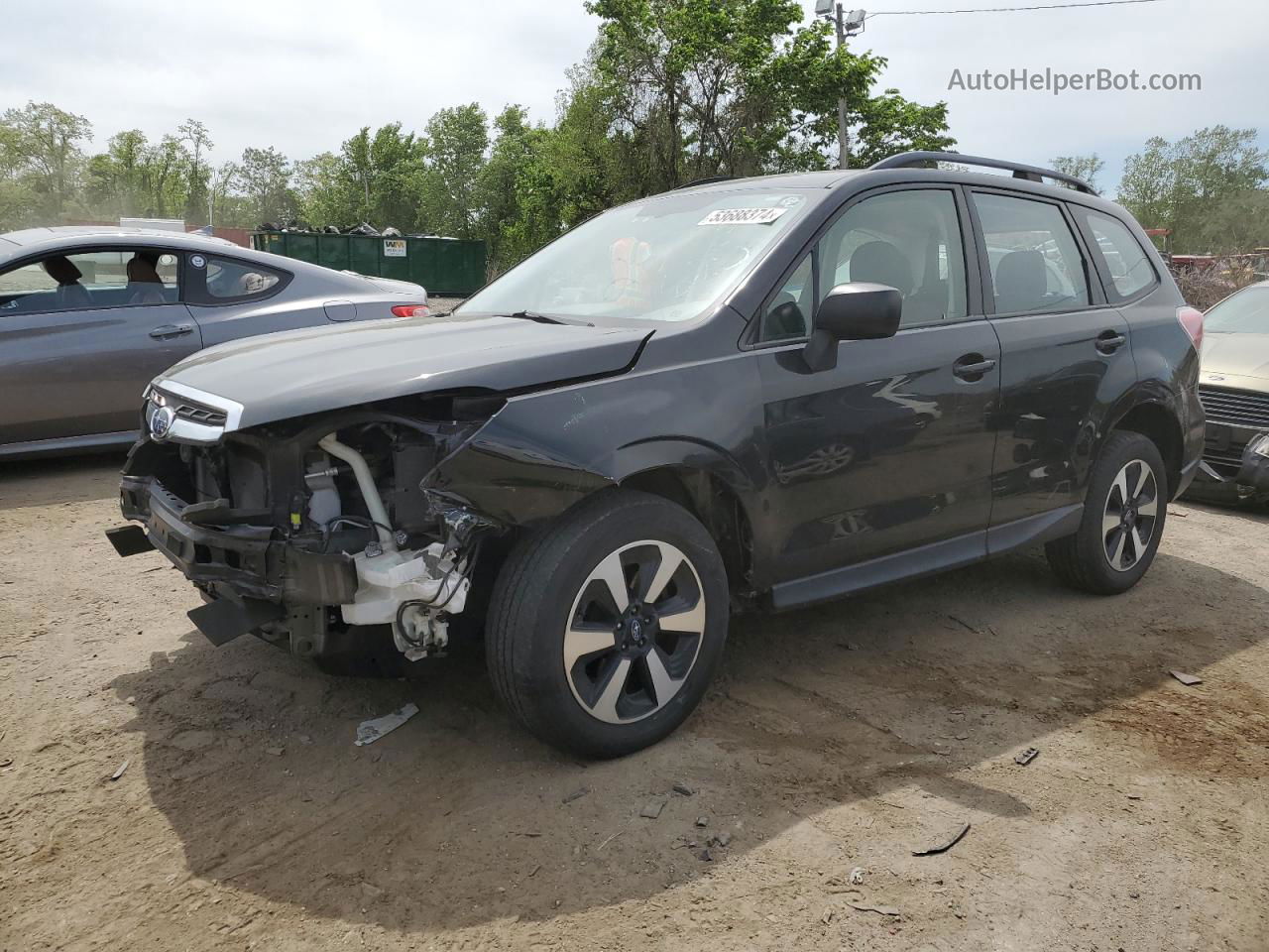 2017 Subaru Forester 2.5i Black vin: JF2SJABC4HH433953