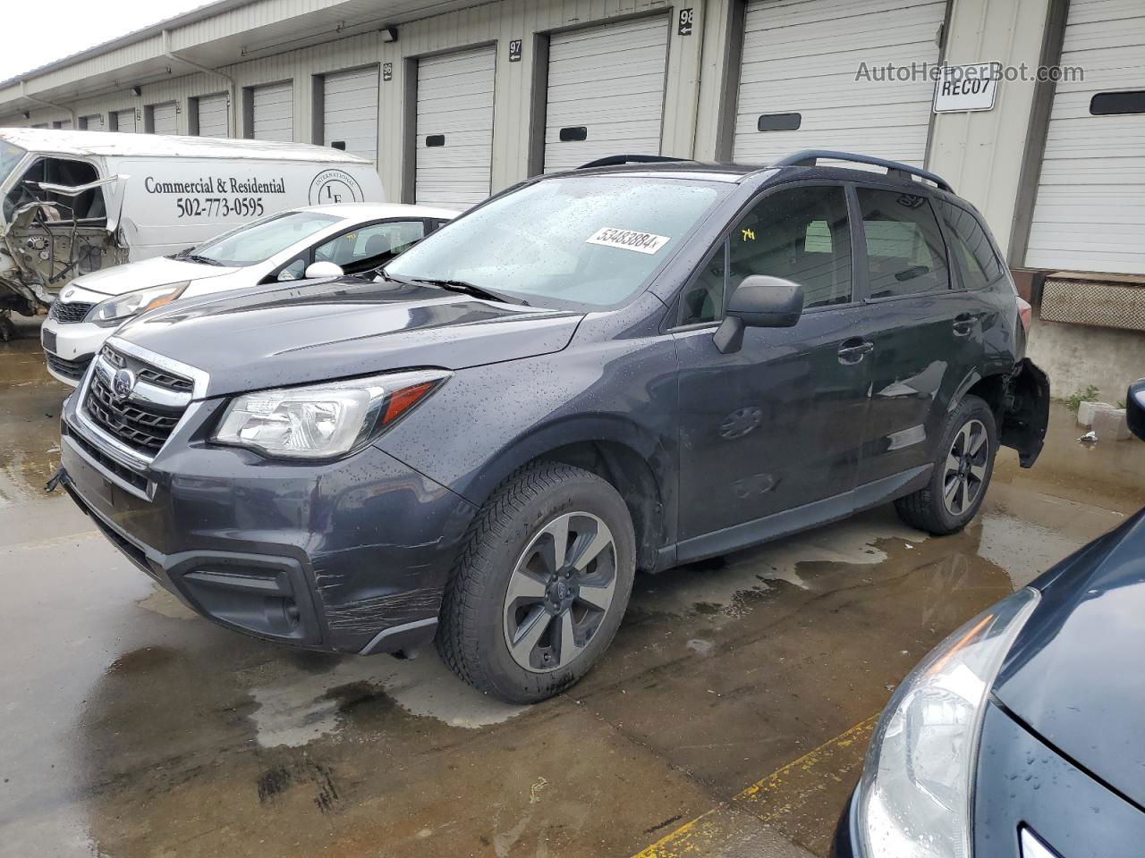 2018 Subaru Forester 2.5i Gray vin: JF2SJABC4JH519740