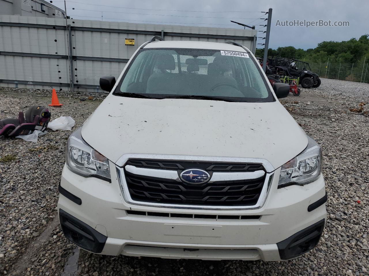 2018 Subaru Forester 2.5i White vin: JF2SJABC4JH579727