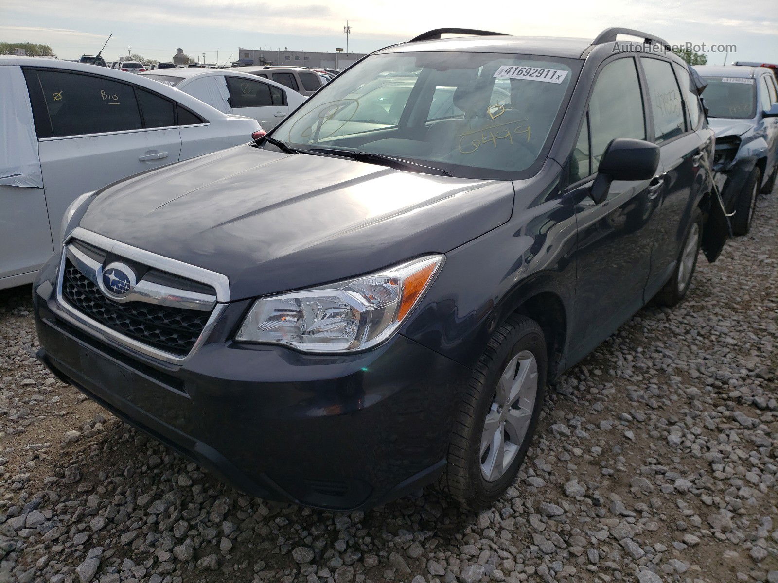 2016 Subaru Forester 2.5i Gray vin: JF2SJABC5GH546499